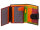 Prato B42-P Leder Damen Geldbörse Hochformat black multicolor