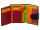 Prato B42-P Leder Damen Geldbörse Hochformat black multicolor