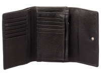 Prato B83-P-RFID Leder Damen Geldbörse Hochformat schwarz