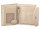 Prato B15-P Leder Damen Geldbörse Hochformat beige