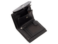 Prato B15-P Leder Damen Geldbörse Hochformat black