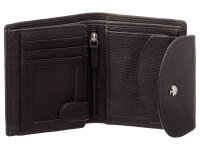 Prato B15-P Leder Damen Geldbörse Hochformat black