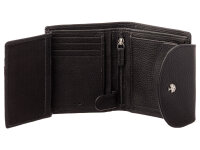 Prato B15-P Leder Damen Geldbörse Hochformat black
