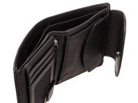 Prato B15-P Leder Damen Geldbörse Hochformat black