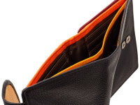 Prato B15-P Leder Damen Geldbörse Hochformat black multicolor