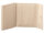 Prato B38-P Leder Damen Geldbörse Wickelbörse Querformat beige