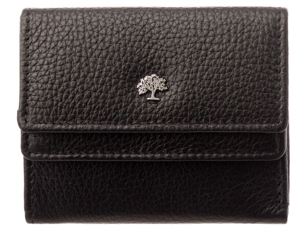 Prato B38-P Leder Damen Geldbörse Wickelbörse Querformat black