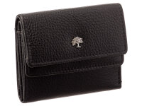Prato B38-P Leder Damen Geldbörse Wickelbörse Querformat black