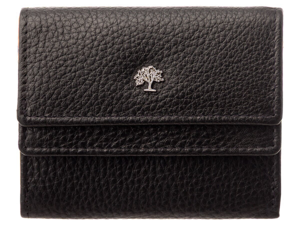 Prato B38-P Leder Damen Geldbörse Wickelbörse Querformat black multicolor