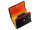 Prato B38-P Leder Damen Geldbörse Wickelbörse Querformat black multicolor