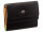 Prato B38-P Leder Damen Geldbörse Wickelbörse Querformat black multicolor