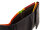 Prato B38-P Leder Damen Geldbörse Wickelbörse Querformat black multicolor