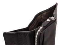 Prato B18-P Leder Damen Geldbörse Hochformat black