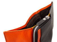 Prato B18-P Leder Damen Geldbörse Hochformat black multicolor