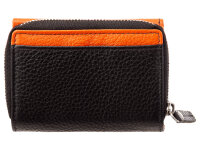Prato B18-P Leder Damen Geldbörse Hochformat black multicolor