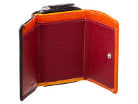 Prato B18-P Leder Damen Geldbörse Hochformat black multicolor