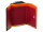 Prato B18-P Leder Damen Geldbörse Hochformat black multicolor