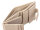 Prato B85-P Leder Damen Geldbörse Hochformat beige