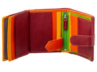 Prato B85-P Leder Damen Geldbörse Hochformat red multicolor