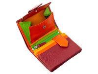 Prato B85-P Leder Damen Geldbörse Hochformat red multicolor