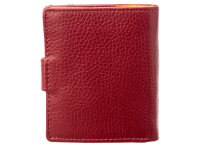 Prato B85-P Leder Damen Geldbörse Hochformat red multicolor