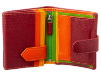 Prato B85-P Leder Damen Geldbörse Hochformat red multicolor