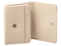Prato B37-P Leder Damen Geldbörse Wickelbörse Querformat beige