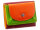 Prato B37-P Leder Damen Geldbörse Wickelbörse Querformat red multicolor
