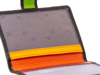 Prato C05-P Leder Kartenetui  Ausweisetui Hochformat black multicolor