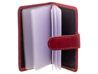 Prato C05-P Leder Kartenetui  Ausweisetui Hochformat red