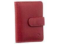 Prato C05-P Leder Kartenetui  Ausweisetui Hochformat red