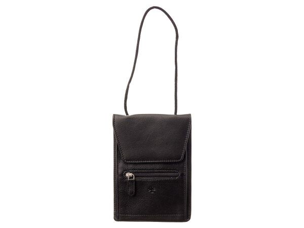 Prato BB02-N Leder Brustbeutel Gürteltasche schwarz