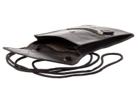 Prato BB02-N Leder Brustbeutel Gürteltasche schwarz