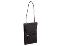 Prato BB02-N Leder Brustbeutel Gürteltasche schwarz