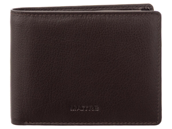Maítre 4060001828 barford humbert billfold mv6 Leder Querfornat Geldbörse 702 darkbrown