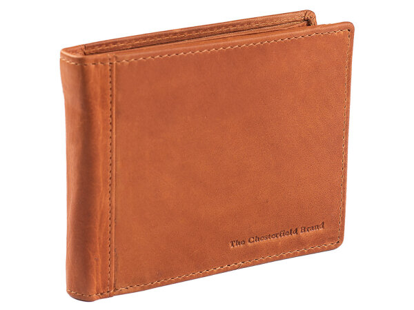 The Chesterfield Brand Leather Wallet C08.0401 Men Portemonnaie Alvina RFID Schutz  cognac