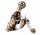 Mel-O-Design 3059 Bier-Flaschenhalter "Motorradfahrer" silber