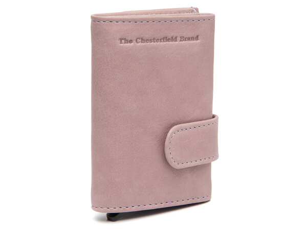 The Chesterfield Brand Leather Card Holder C08.0536 Unisex Kartenetui Iriona lavendel lila