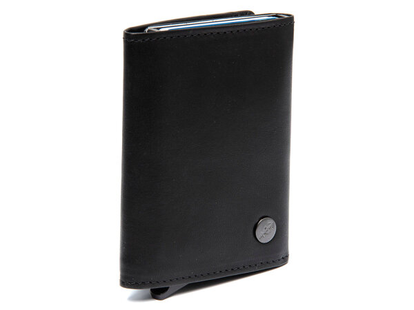 The Chesterfield Brand C08.0608 Leather Card Holder Novum Series Barrea black