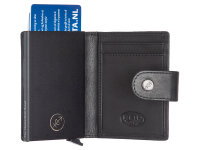 The Chesterfield Brand C08.0608 Leather Card Holder Novum Series Barrea black