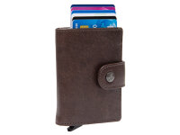 The Chesterfield Brand C08.0608 Leather Card Holder Novum Series Barrea brown