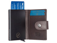 The Chesterfield Brand C08.0608 Leather Card Holder Novum Series Barrea brown