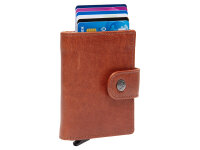 The Chesterfield Brand C08.0608 Leather Card Holder Novum Series Barrea cognac