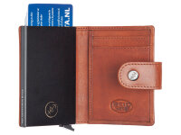 The Chesterfield Brand C08.0608 Leather Card Holder Novum Series Barrea cognac