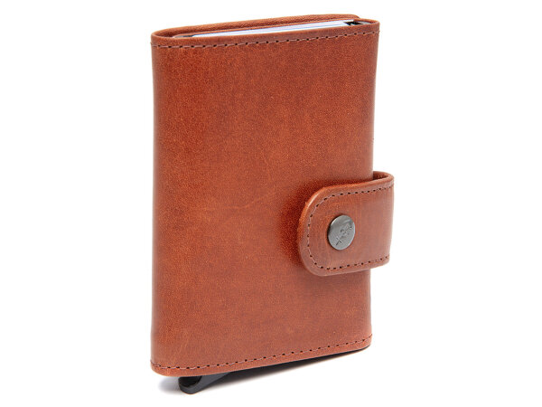 The Chesterfield Brand C08.0609 Leather Card Holder Novum Series Larino cognac