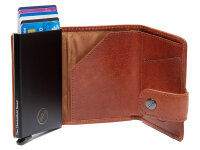 The Chesterfield Brand C08.0609 Leather Card Holder Novum Series Larino cognac