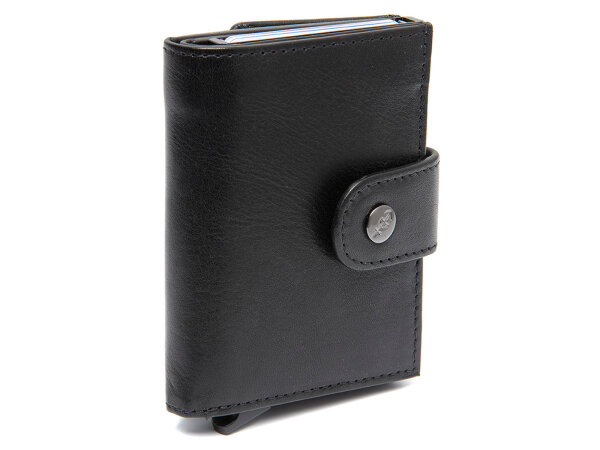 The Chesterfield Brand C08.0610 Leather Card Holder Novum Series Lesina black