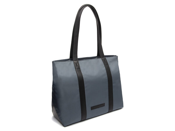 The Chesterfield Brand C38.0401 Leather Shopper Nylon Wax Pull Up Otta Light Grey