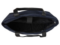 The Chesterfield Brand C38.0401 Leather Shopper Nylon Wax Pull Up Otta Navy