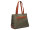 The Chesterfield Brand C38.0401 Leather Shopper Nylon Wax Pull Up Otta steel green